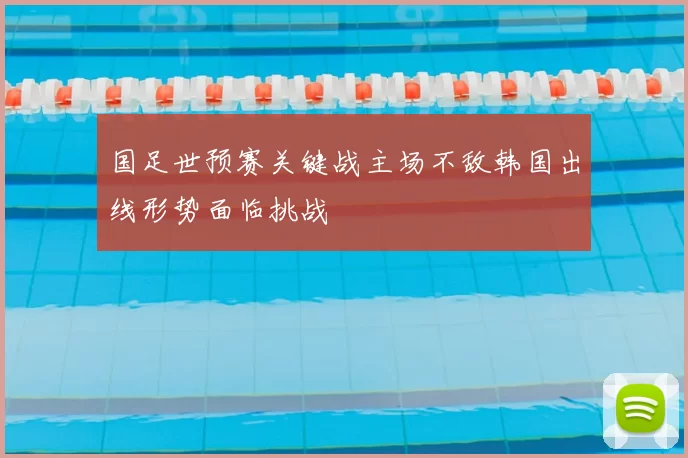 国足世预赛关键战主场不敌韩国出线形势面临挑战
